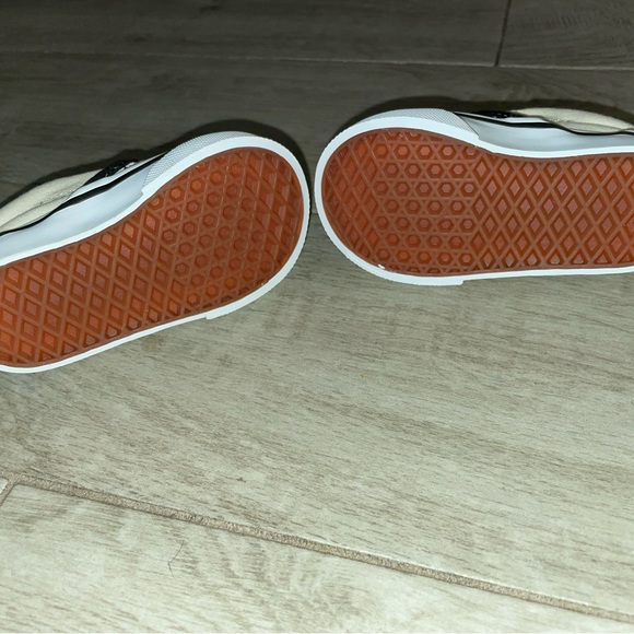 Vans Kids Checkerboard Slip-On Shoes - Black/White - Picture 6 of 6